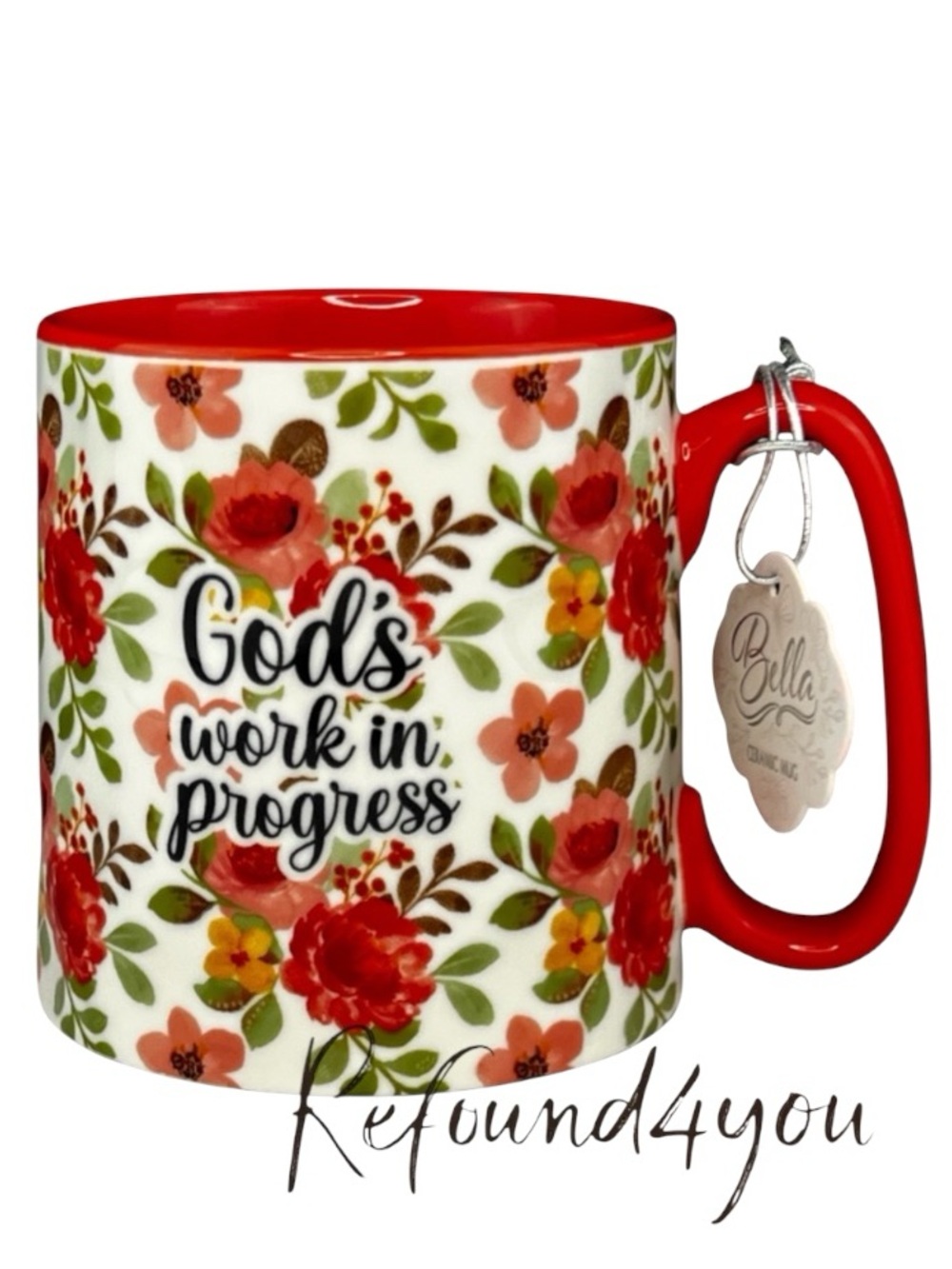 Bella - ‘God’s work in progress’ inspired ceramic mug. NWT.